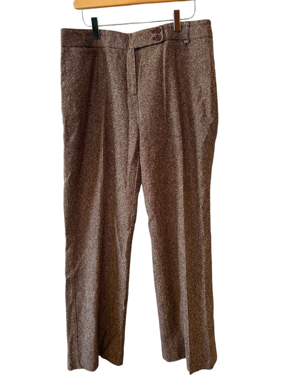 Jones New York Dress Pants Brown Tweed 10